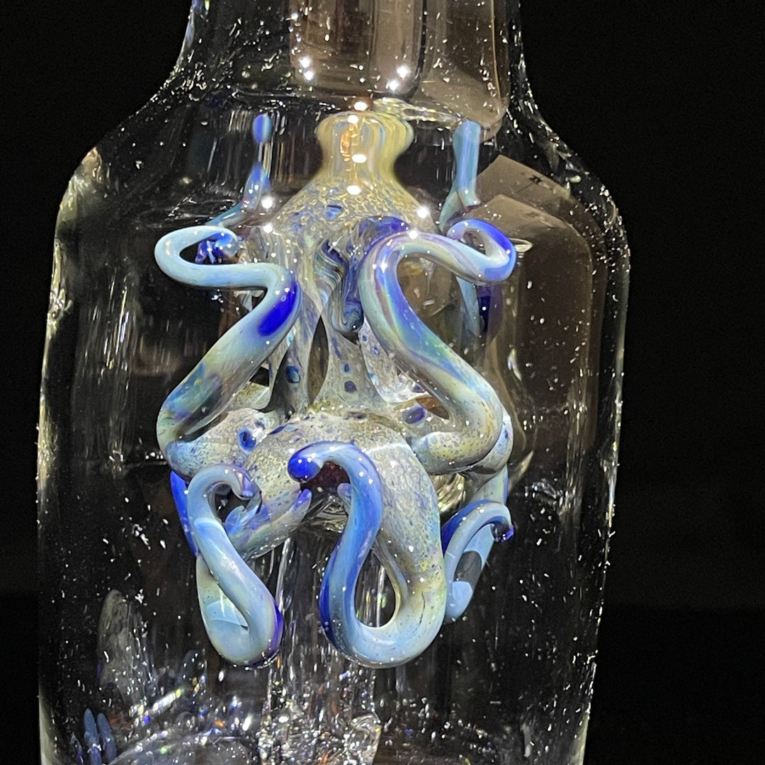 Octopus in a Bottle Combo Glass Pipe Berning Glass   