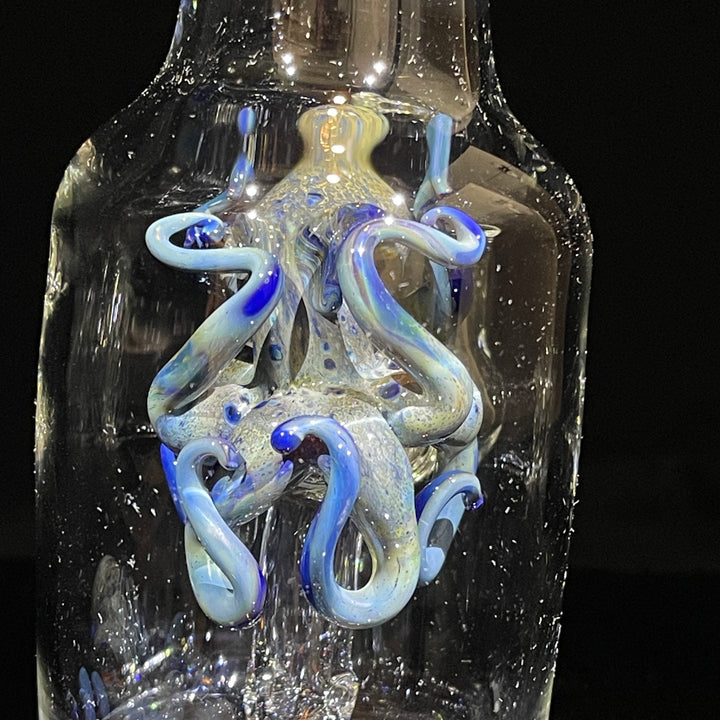 Octopus in a Bottle Combo Glass Pipe Berning Glass   