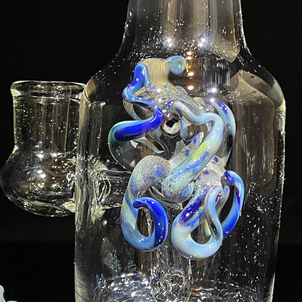 Octopus in a Bottle Combo Glass Pipe Berning Glass   