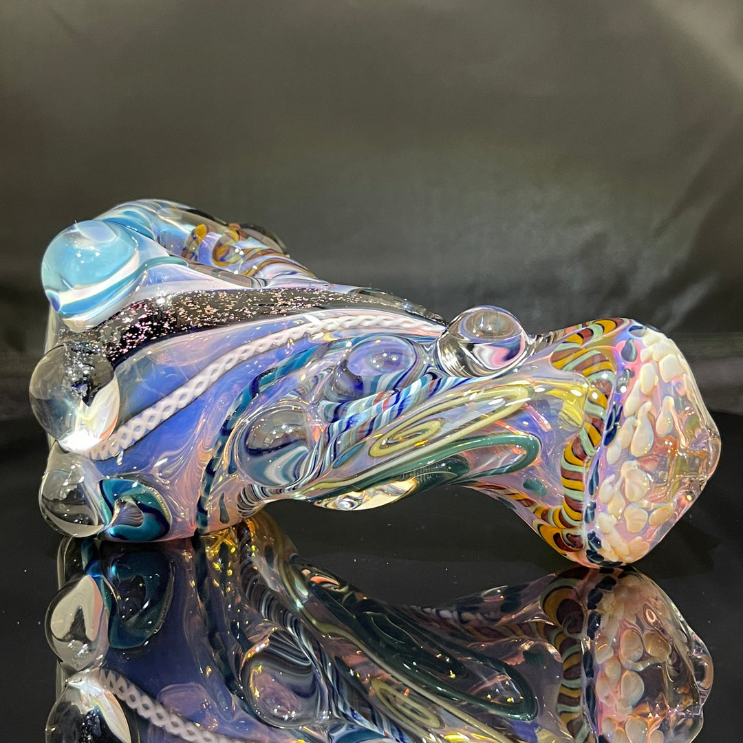 Leftie Molten Thick and Twisted Pipe 40 Glass Pipe Molten Imagination   