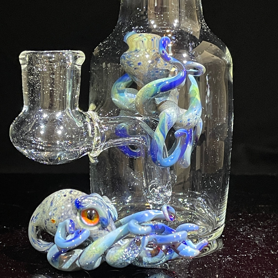 Octopus in a Bottle Combo Glass Pipe Berning Glass   