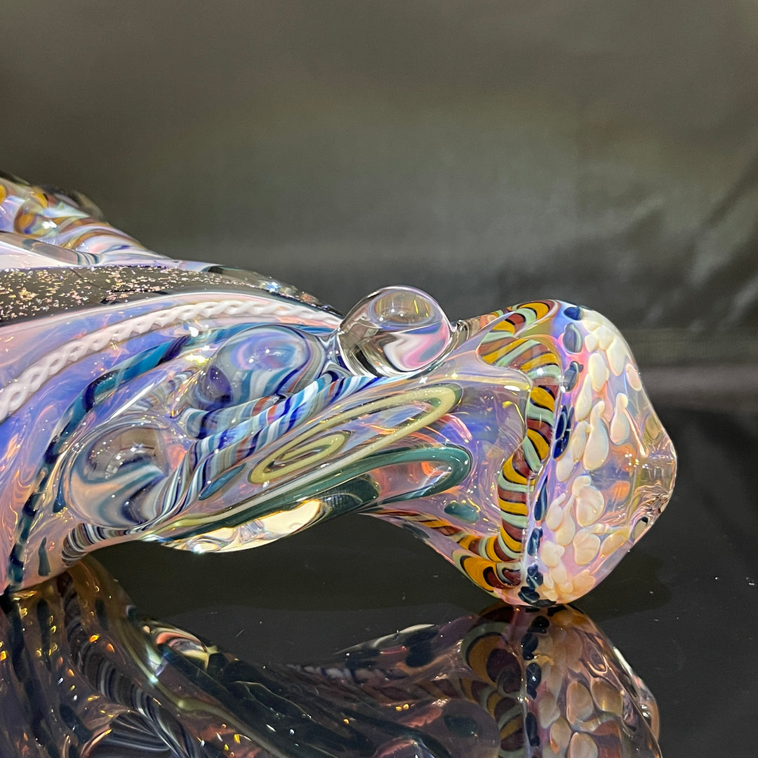 Leftie Molten Thick and Twisted Pipe 40 Glass Pipe Molten Imagination   