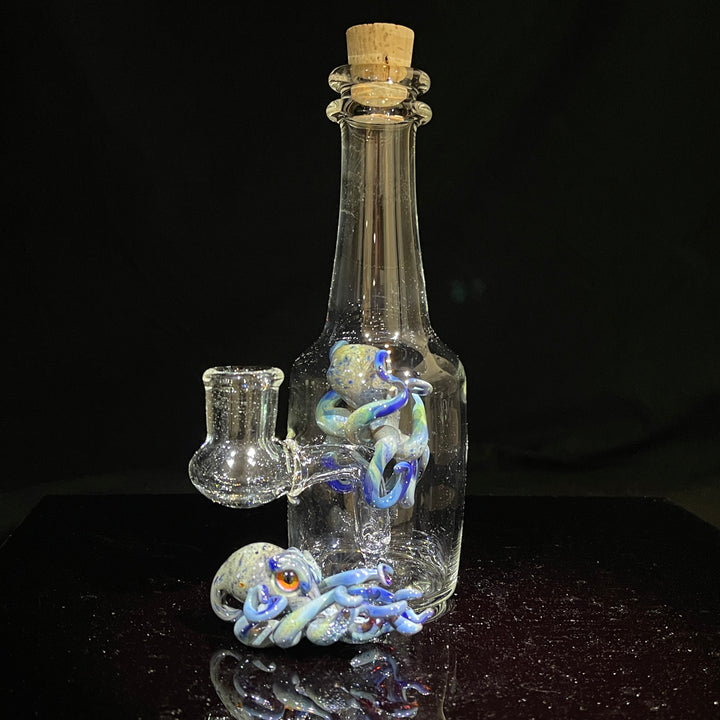 Octopus in a Bottle Combo Glass Pipe Berning Glass   