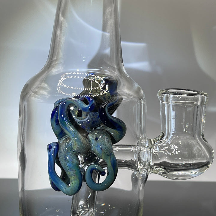 Octopus in a Bottle Combo Glass Pipe Berning Glass   