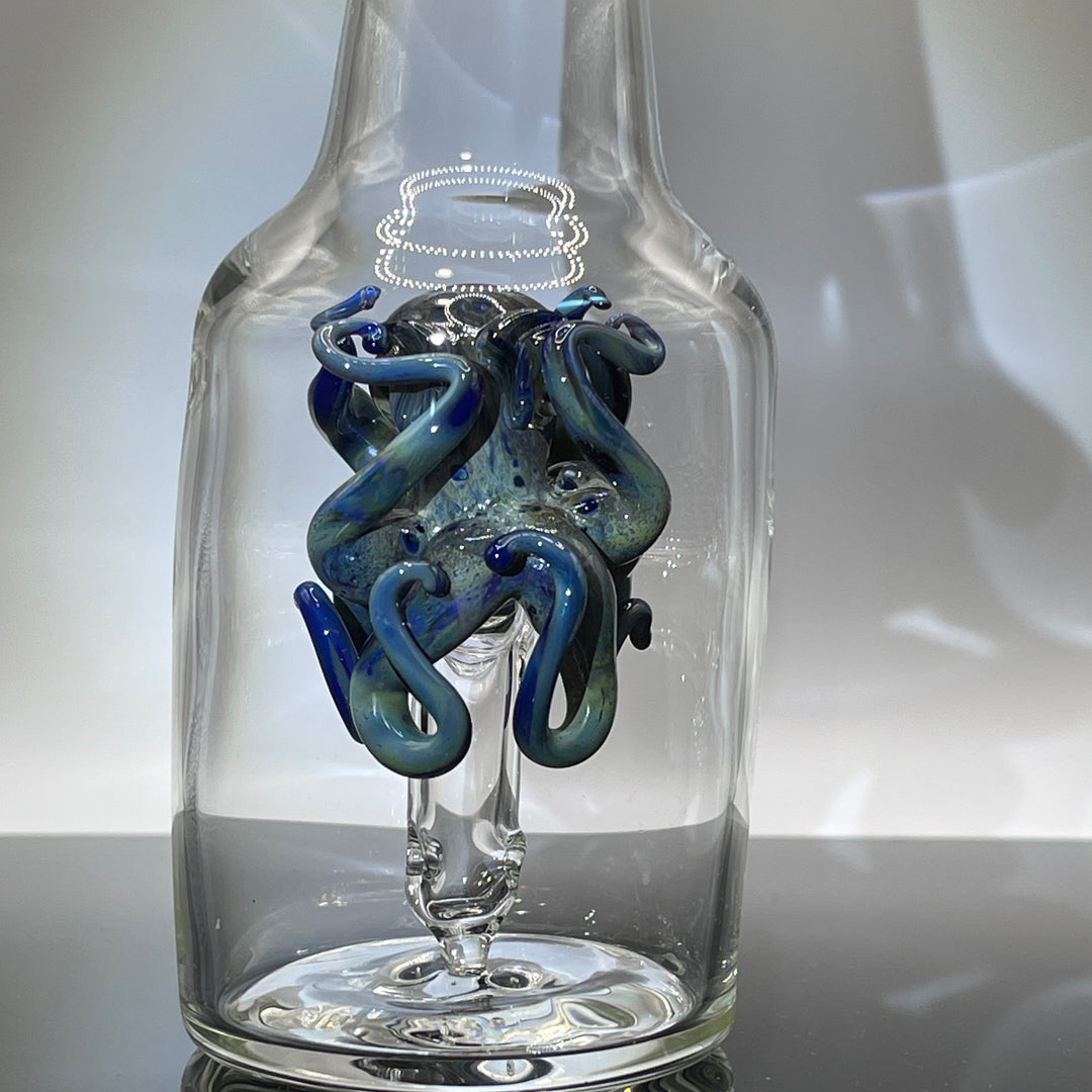 Octopus in a Bottle Combo Glass Pipe Berning Glass   