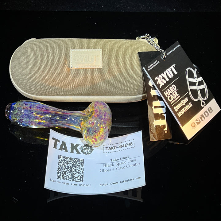 Black Space Dust Ghost + Case Combo Glass Pipe Tako Glass   