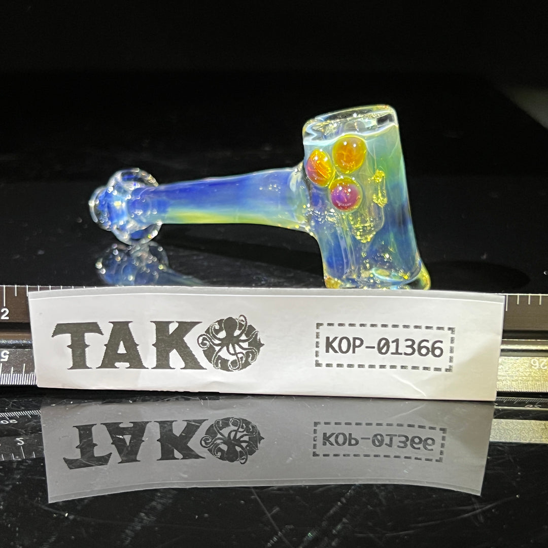 Silver Fumed Hash Hammer Glass Pipe KOP Glass   