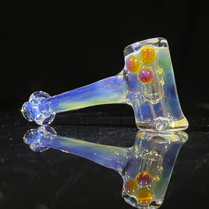 Silver Fumed Hash Hammer Glass Pipe KOP Glass   
