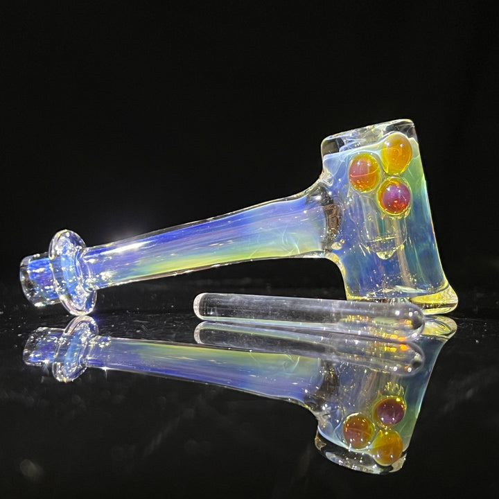 Silver Fumed Hash Hammer Glass Pipe KOP Glass   