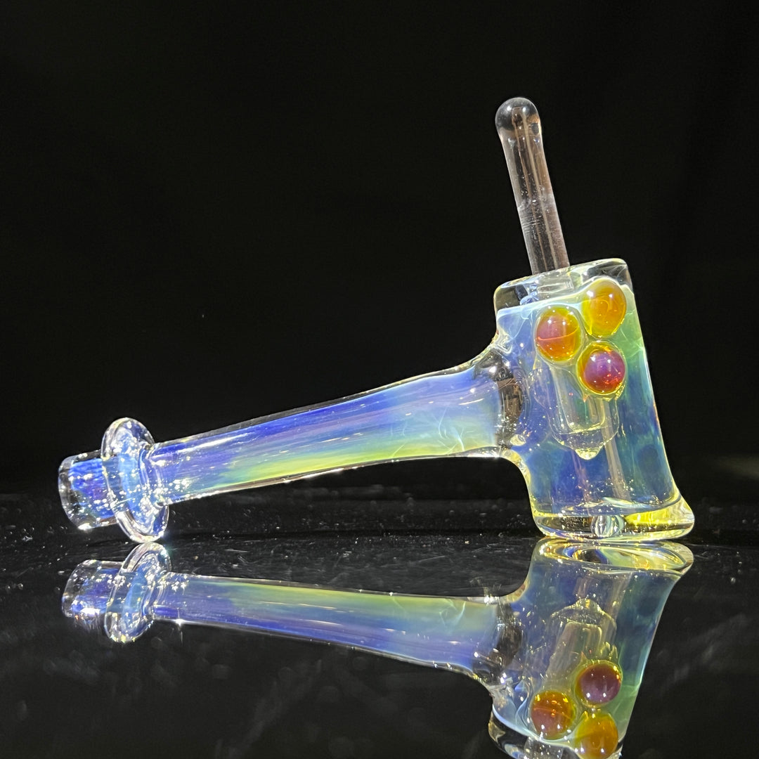Silver Fumed Hash Hammer Glass Pipe KOP Glass   
