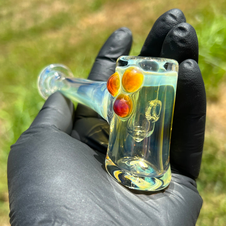 Silver Fumed Hash Hammer Glass Pipe KOP Glass   