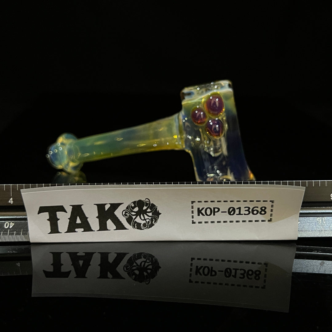 Silver Fumed Hash Hammer Glass Pipe KOP Glass   