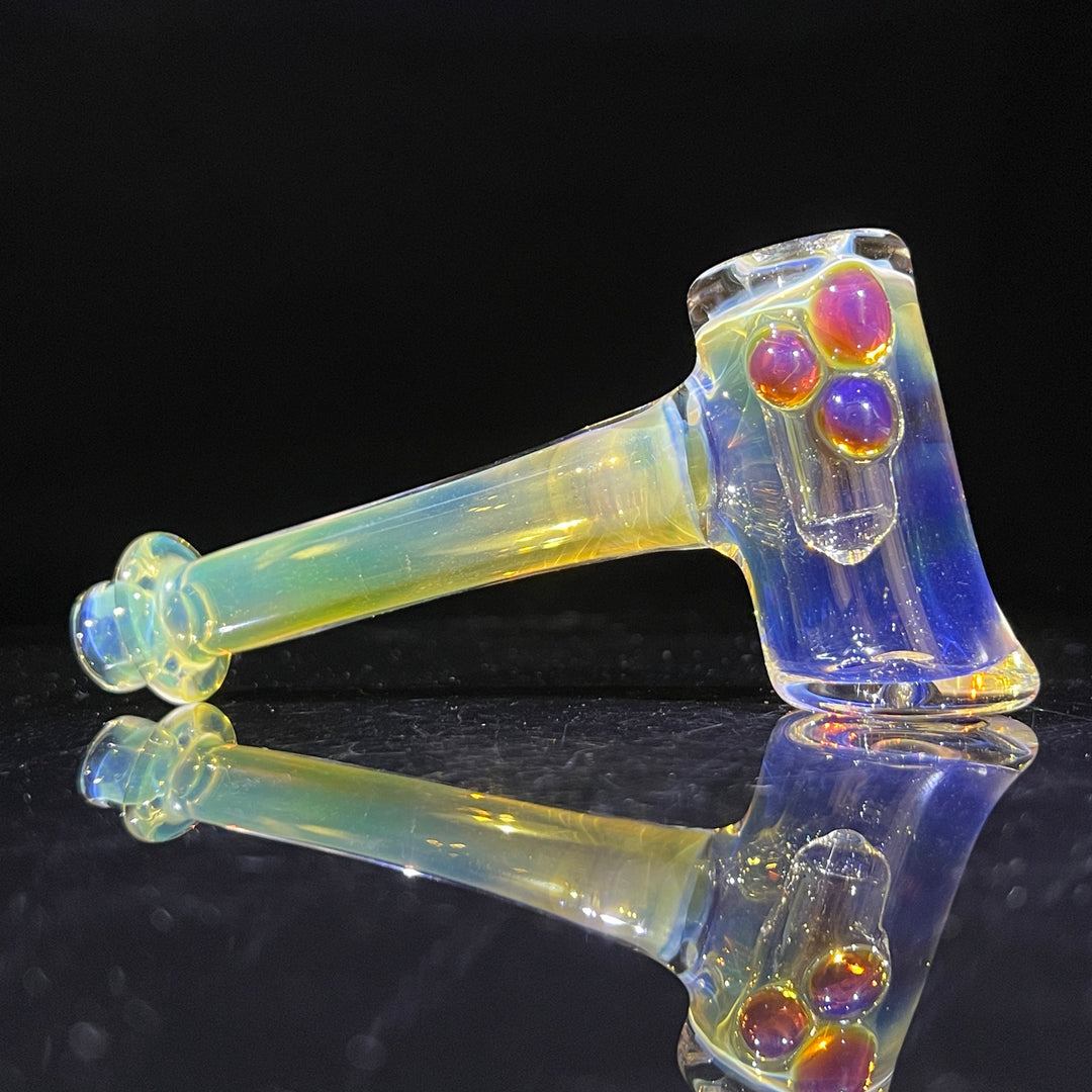 Silver Fumed Hash Hammer Glass Pipe KOP Glass   