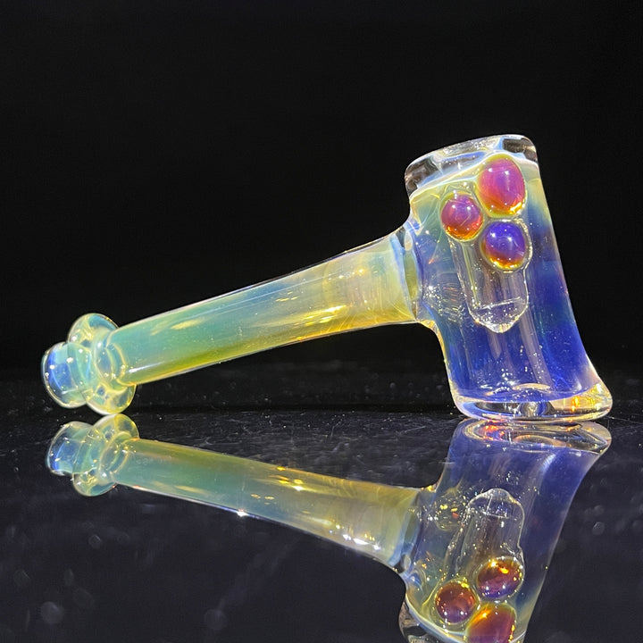 Silver Fumed Hash Hammer Glass Pipe KOP Glass   