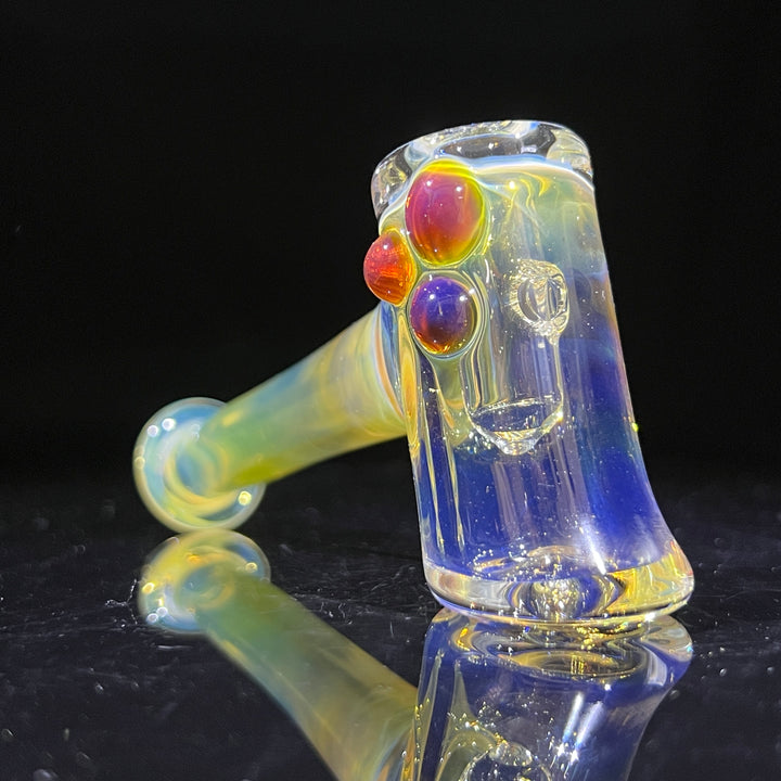 Silver Fumed Hash Hammer Glass Pipe KOP Glass   
