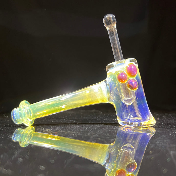 Silver Fumed Hash Hammer Glass Pipe KOP Glass   