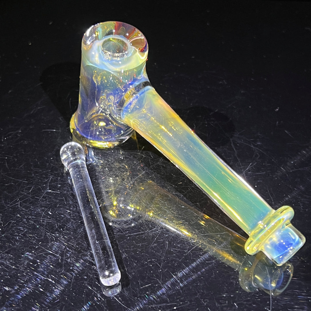 Silver Fumed Hash Hammer Glass Pipe KOP Glass   