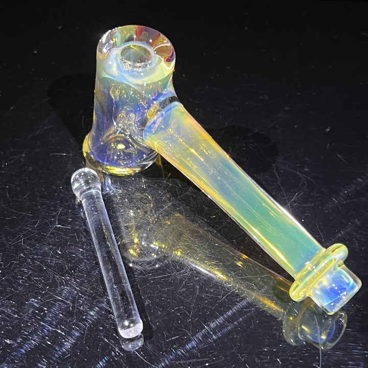 Silver Fumed Hash Hammer Glass Pipe KOP Glass   