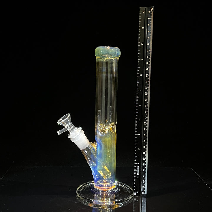 10" Fume Straight Tube Bong Glass Pipe TG   