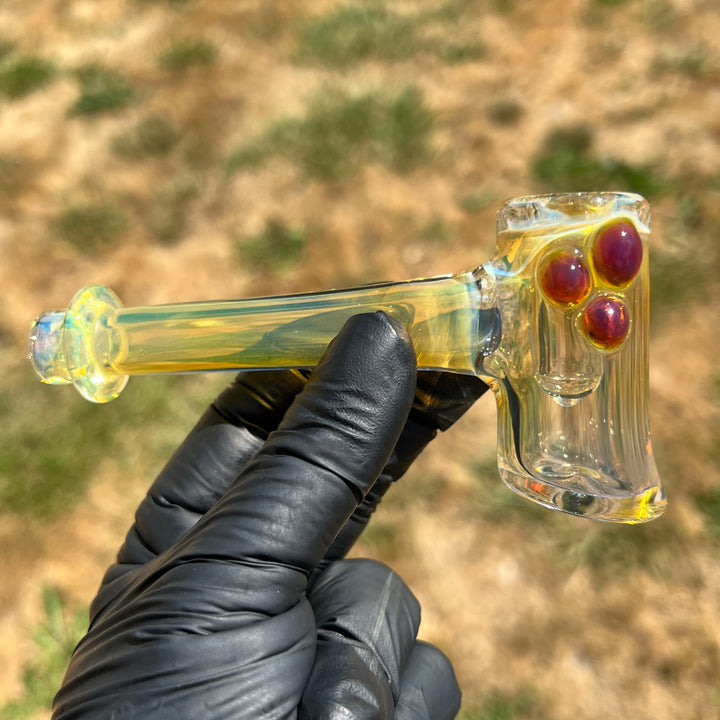 Silver Fumed Hash Hammer Glass Pipe KOP Glass   