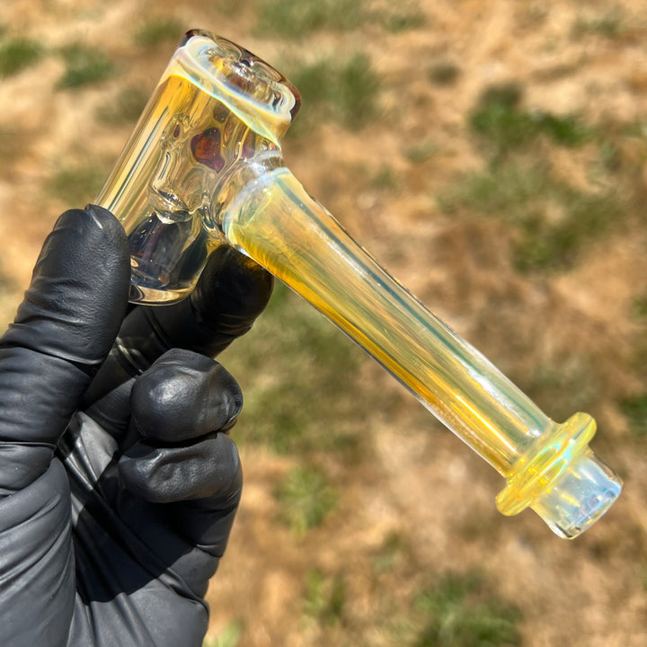 Silver Fumed Hash Hammer Glass Pipe KOP Glass   