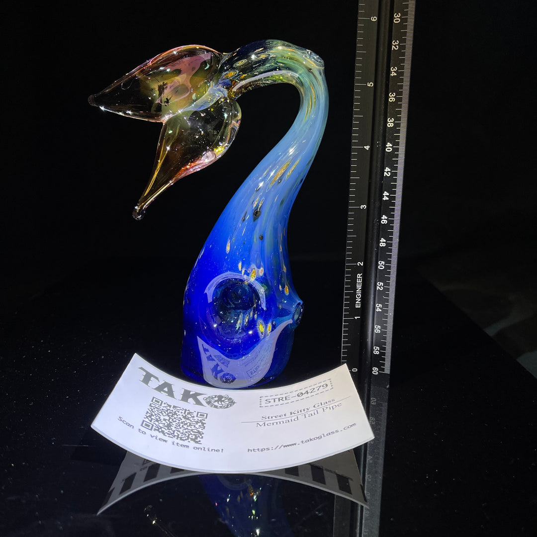 Mermaid Tail Pipe Glass Pipe Street Kitty Glass   