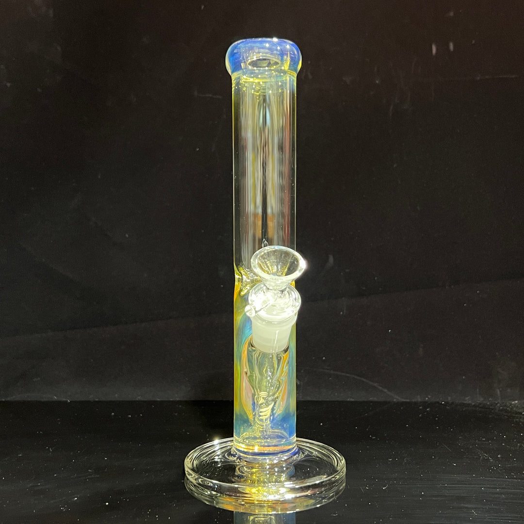 10" Fume Straight Tube Bong Glass Pipe TG   