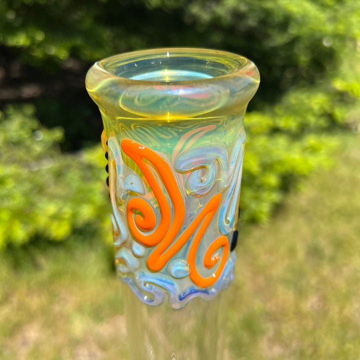 15" Fumed Twist Beaker Bong Glass Pipe Mary Jane's Glass   