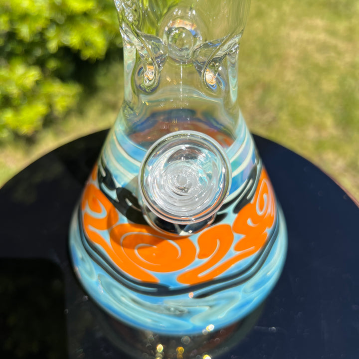 15" Fumed Twist Beaker Bong Glass Pipe Mary Jane's Glass   