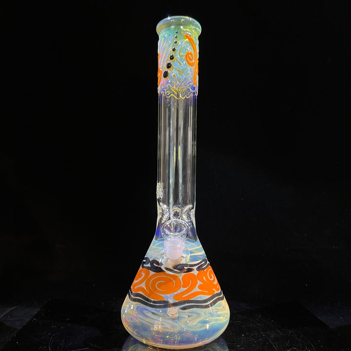 15" Fumed Twist Beaker Bong Glass Pipe Mary Jane's Glass   