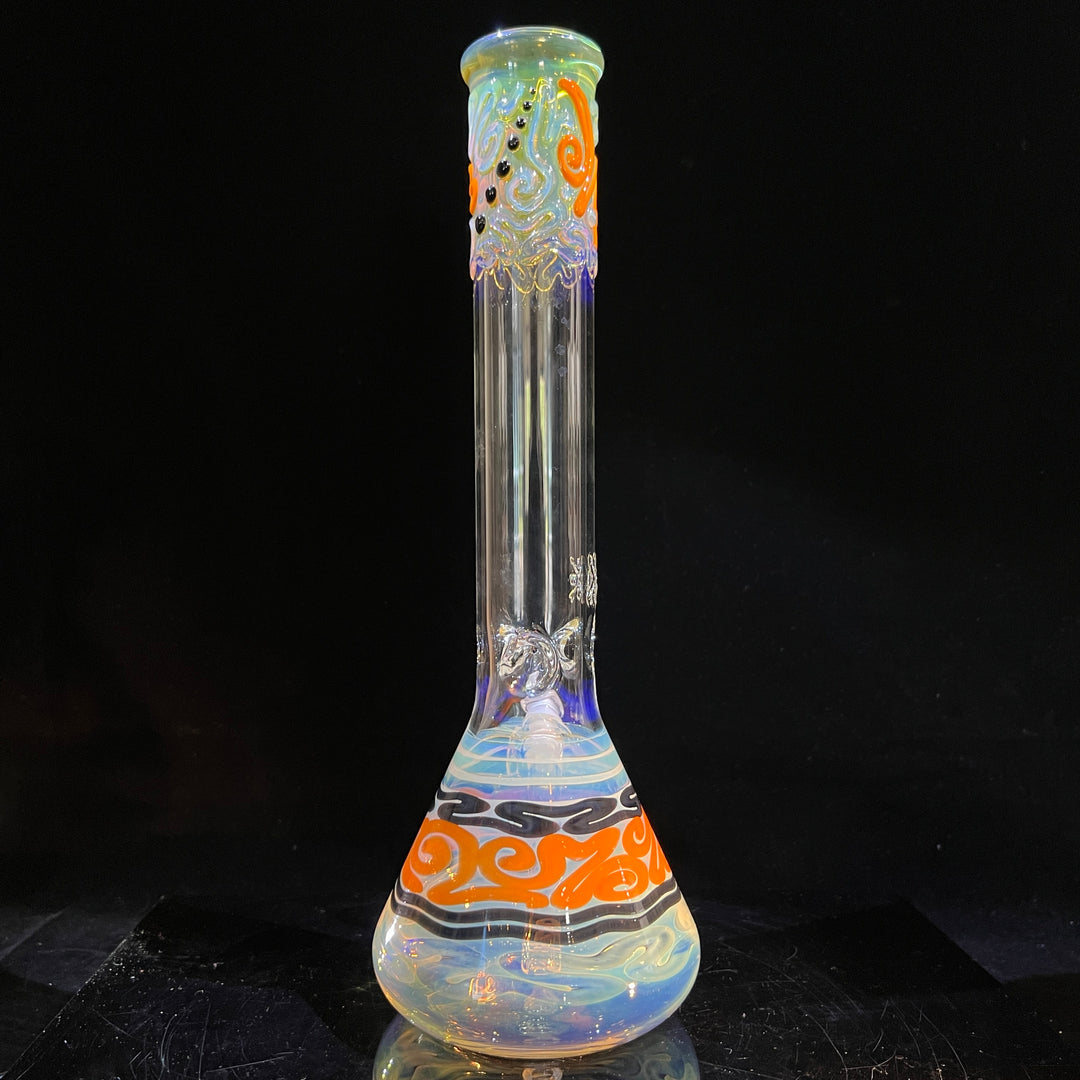 15" Fumed Twist Beaker Bong Glass Pipe Mary Jane's Glass   