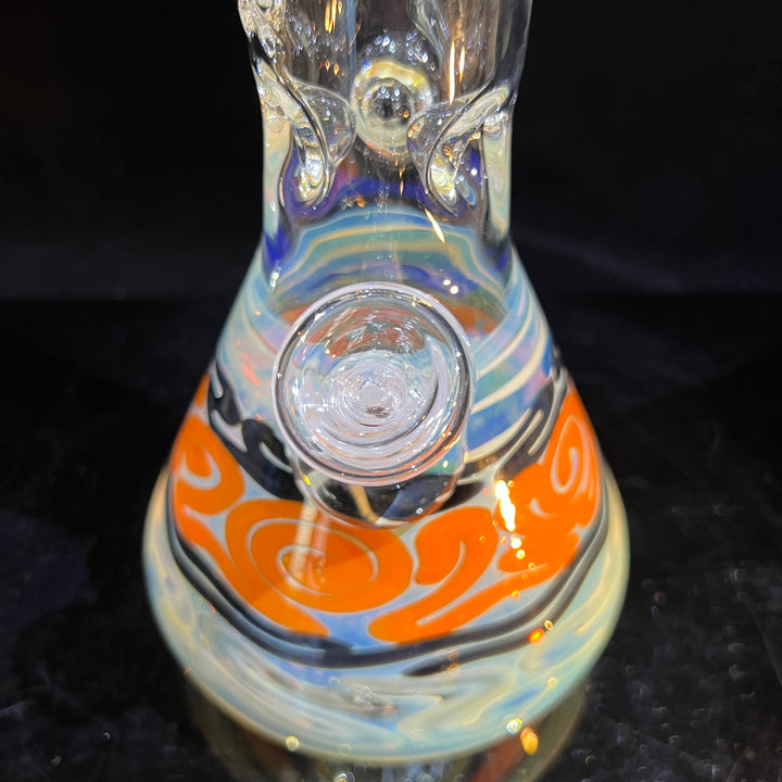 15" Fumed Twist Beaker Bong Glass Pipe Mary Jane's Glass   