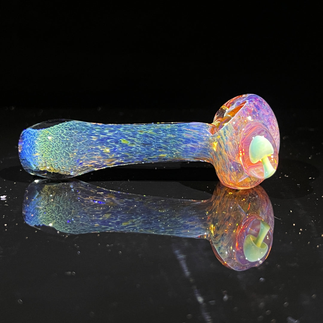 Blue Mushie Marble Pipe Glass Pipe Beezy Glass   