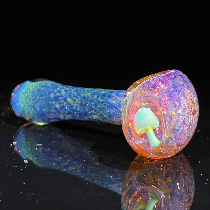 Blue Mushie Marble Pipe Glass Pipe Beezy Glass   