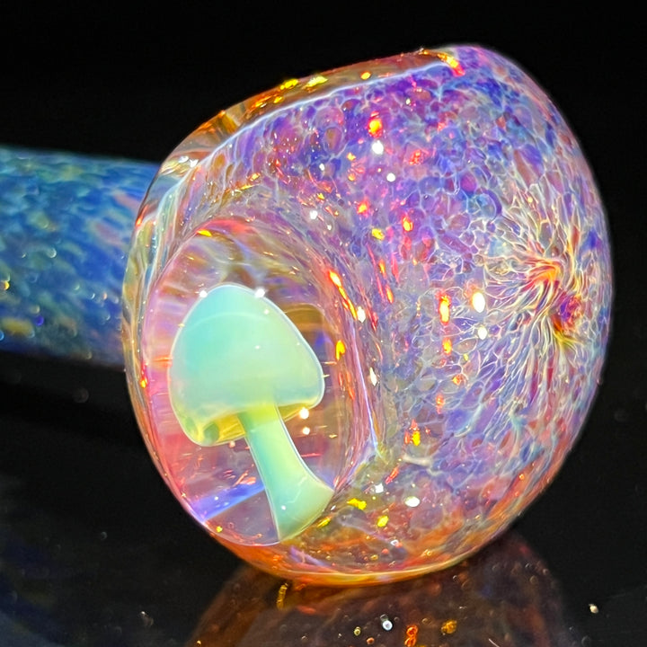 Blue Mushie Marble Pipe Glass Pipe Beezy Glass   