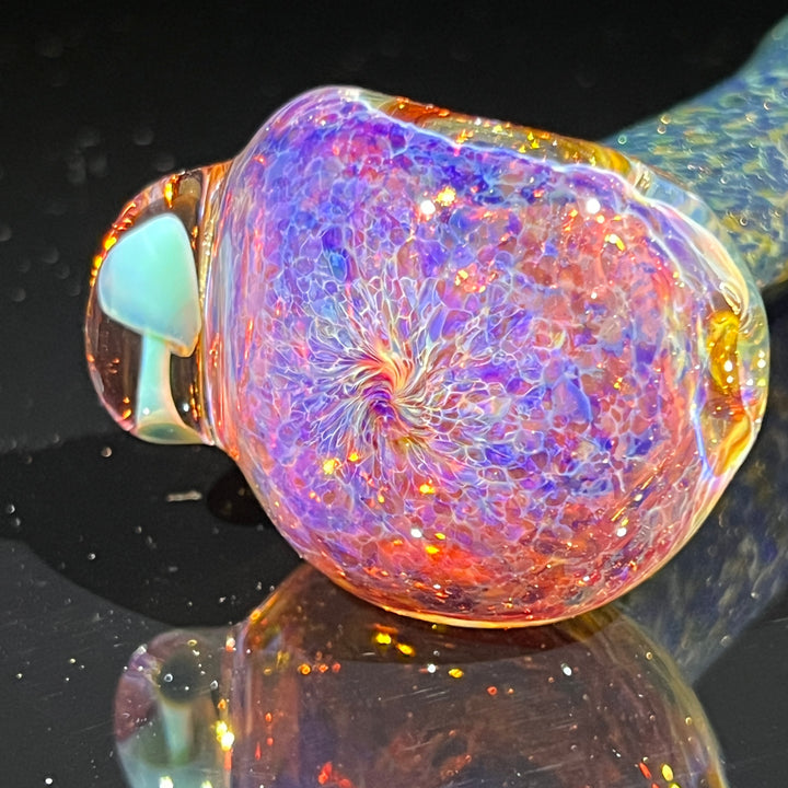Blue Mushie Marble Pipe Glass Pipe Beezy Glass   