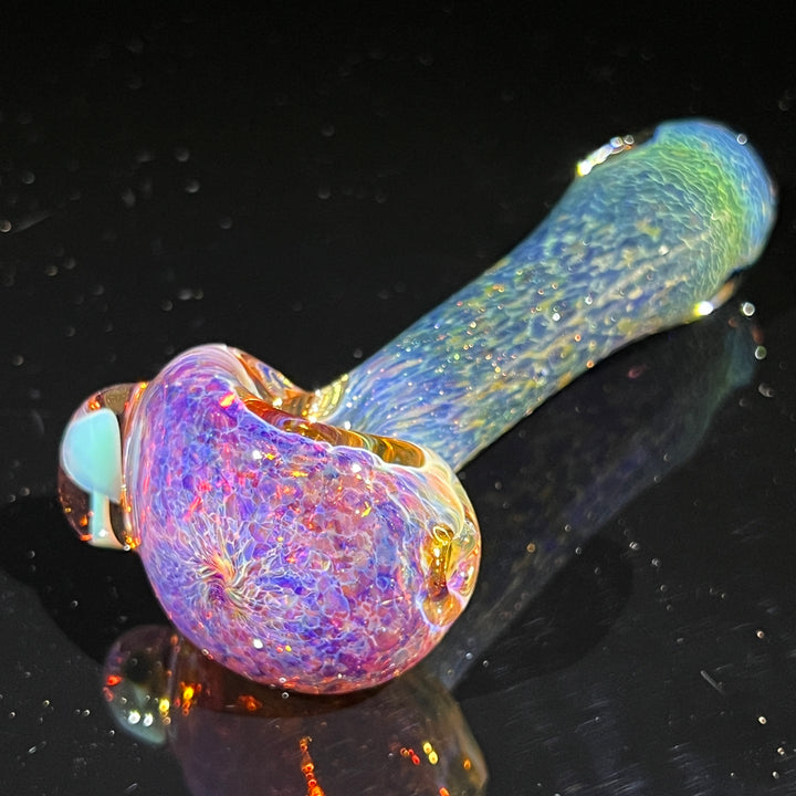 Blue Mushie Marble Pipe Glass Pipe Beezy Glass   