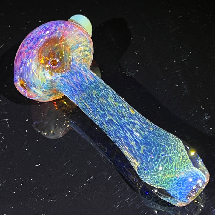 Blue Mushie Marble Pipe Glass Pipe Beezy Glass   