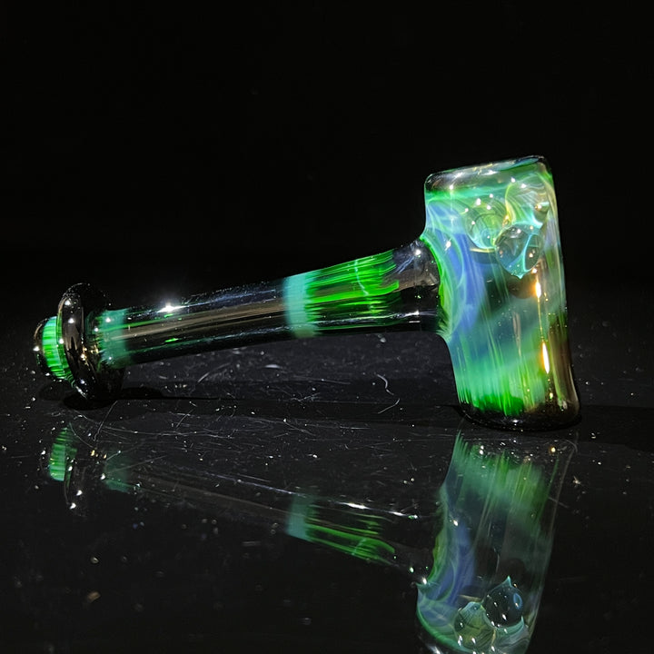 Green Stardust Hash Hammer Glass Pipe KOP Glass   