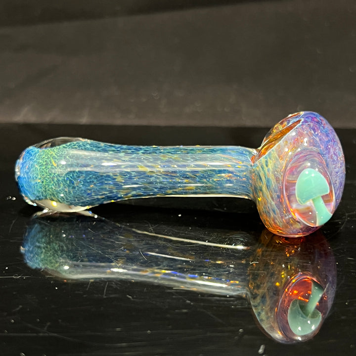 Blue Mushie Marble Pipe Glass Pipe Beezy Glass   