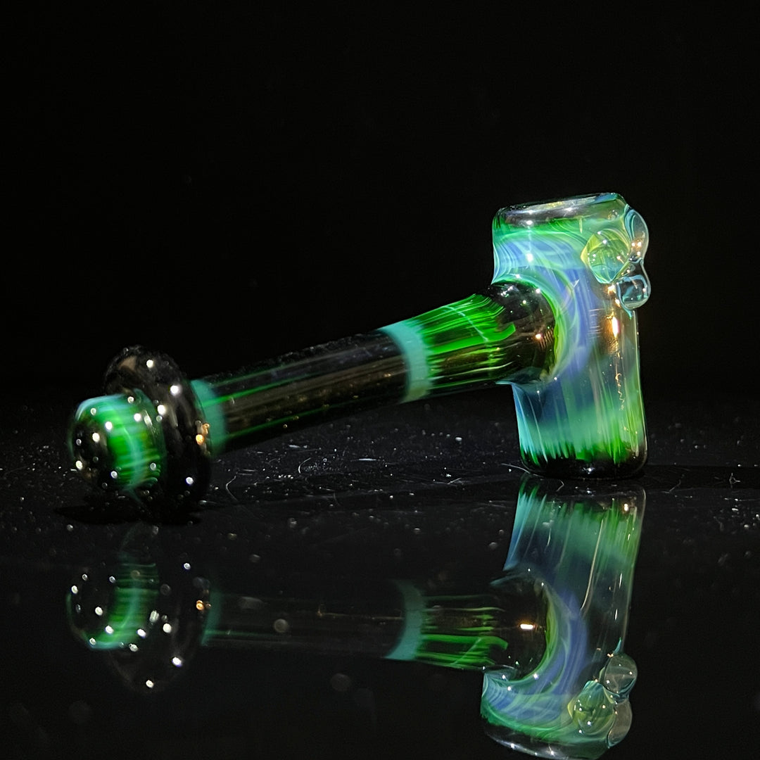 Green Stardust Hash Hammer Glass Pipe KOP Glass   