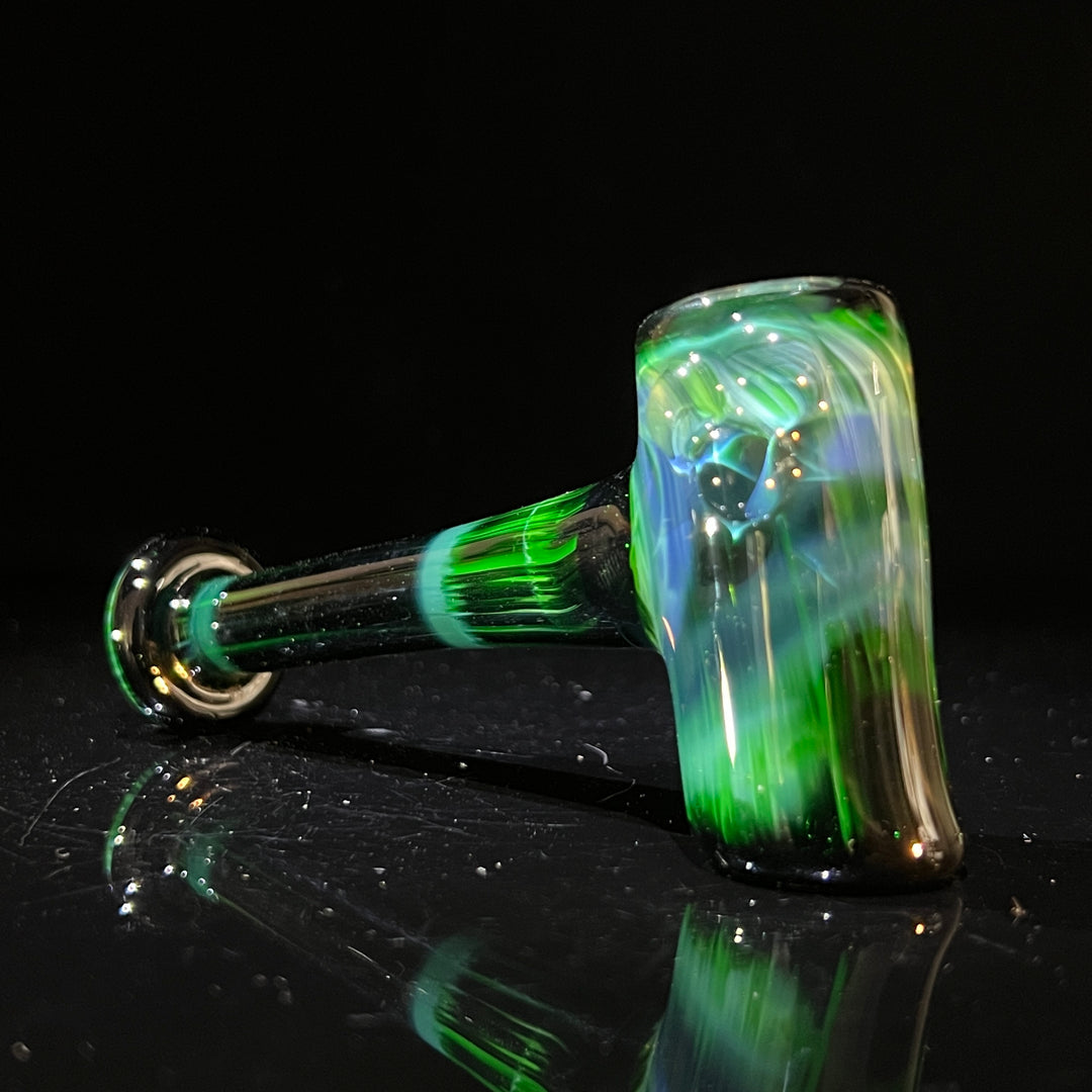 Green Stardust Hash Hammer Glass Pipe KOP Glass   