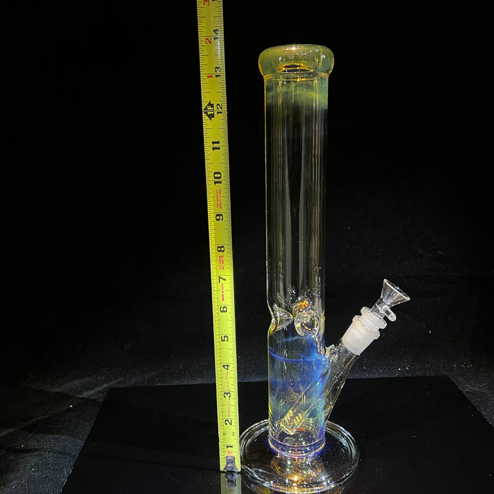 14" Fume Straight Tube Bong Glass Pipe TG   