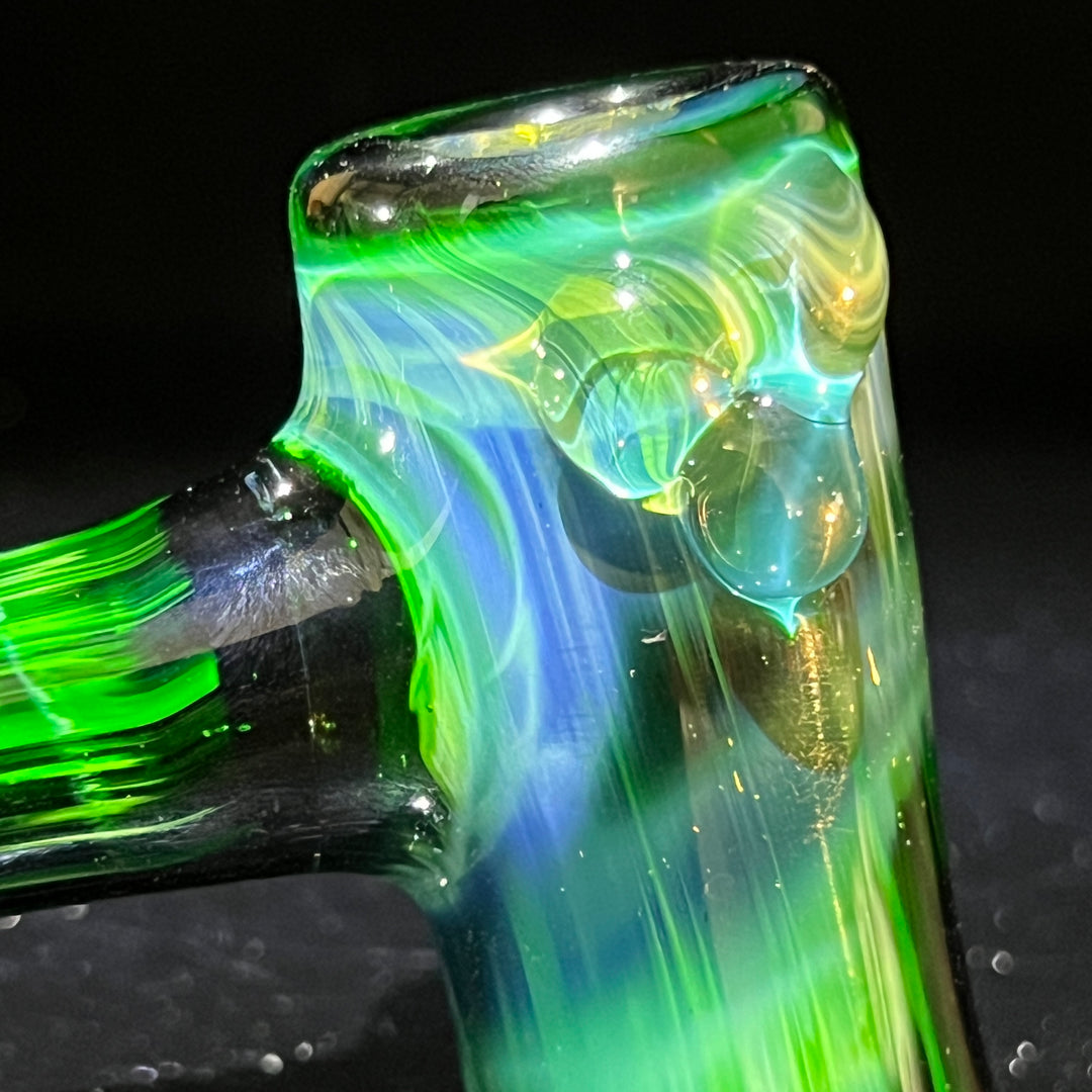 Green Stardust Hash Hammer Glass Pipe KOP Glass   