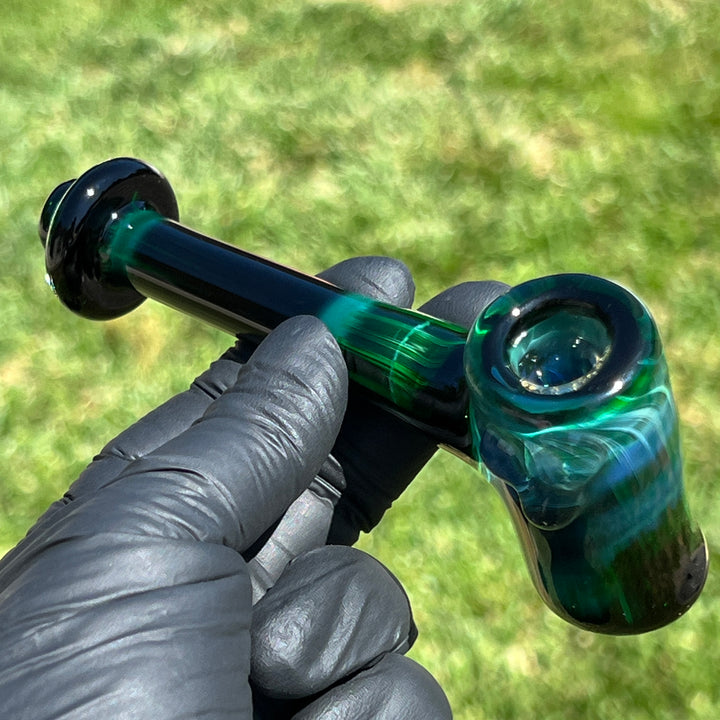 Green Stardust Hash Hammer Glass Pipe KOP Glass   