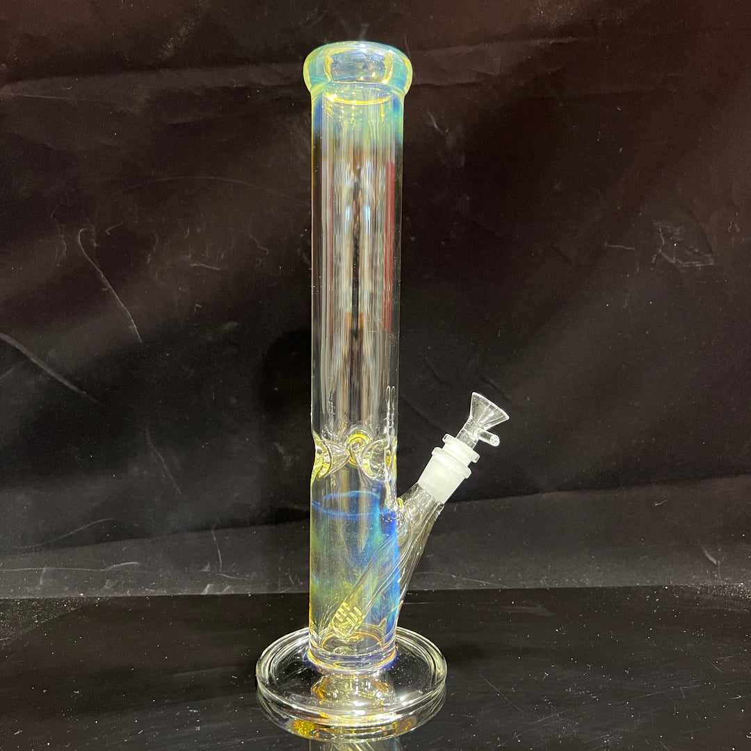 14" Fume Straight Tube Bong Glass Pipe TG   