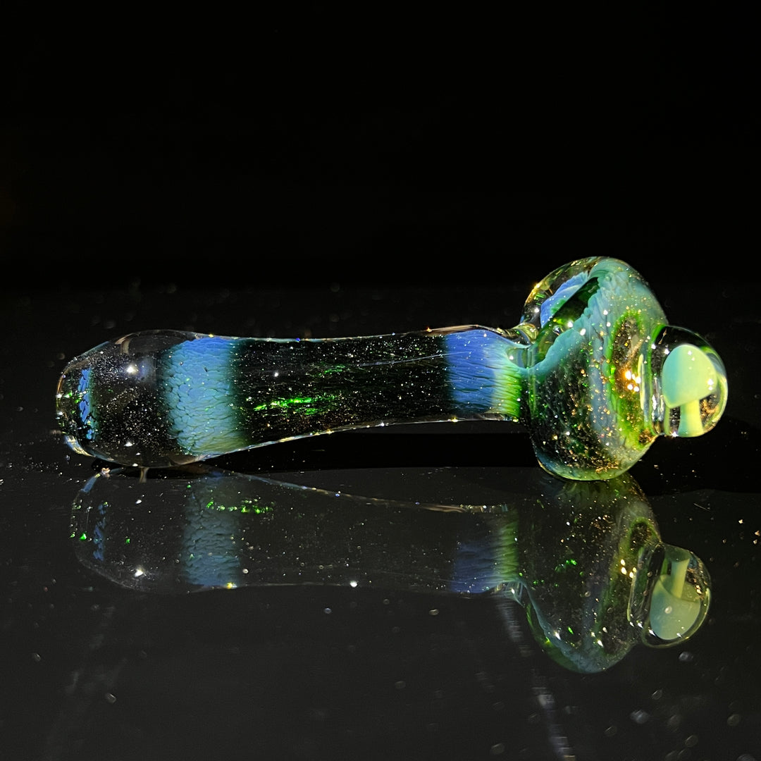 Blue Mushie Marble Pipe Glass Pipe Beezy Glass   