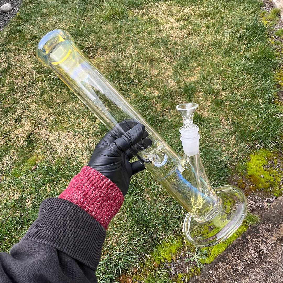 14" Fume Straight Tube Bong Glass Pipe TG   