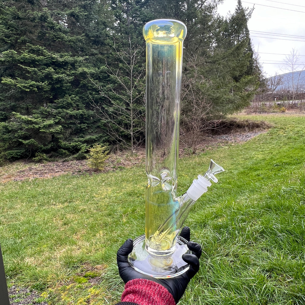 14" Fume Straight Tube Bong Glass Pipe TG   