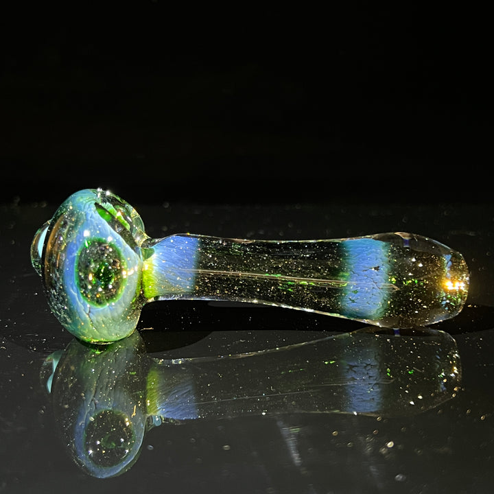 Blue Mushie Marble Pipe Glass Pipe Beezy Glass   